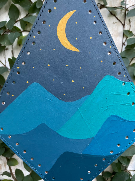 Earring Holder - Painted Moon