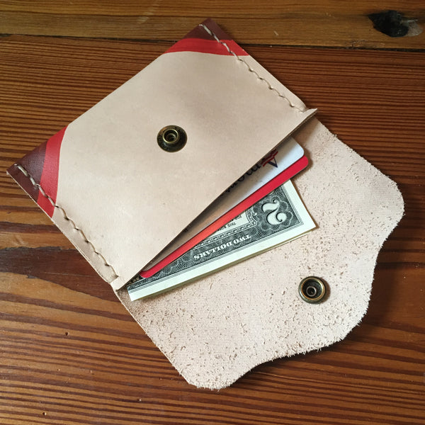 Painted Western Wallet - Terra Cotta 2